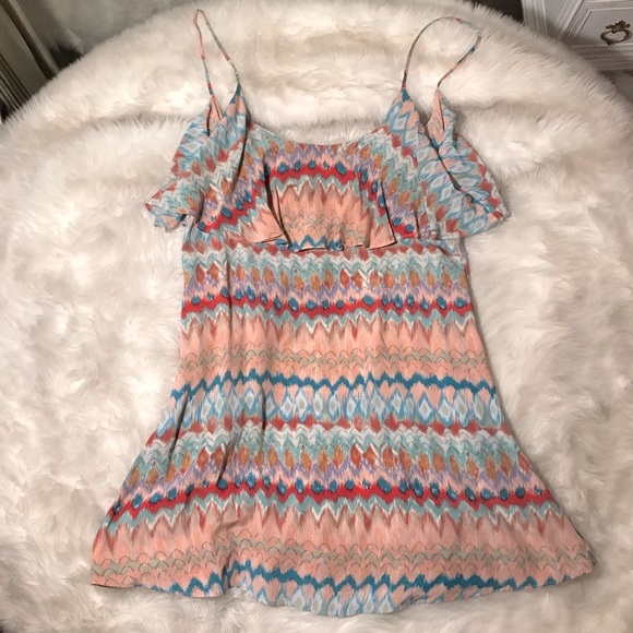 Threads 4 Thoughts Printed Low Back Mini Dress - Picture 5 of 8